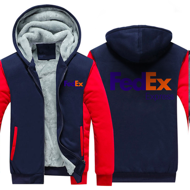FEDEX AIRLINES JACKETS FLEECE SWEATSHIRT
